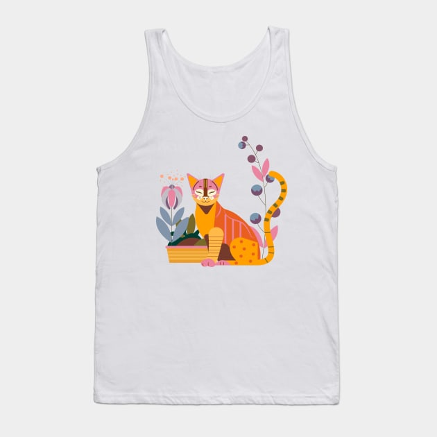 Wild Cat Tank Top by Palette Box